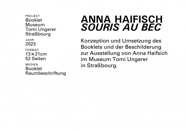 Anna Haifisch, Souris au bec, graafik, Franziska Leiste&nbsp;